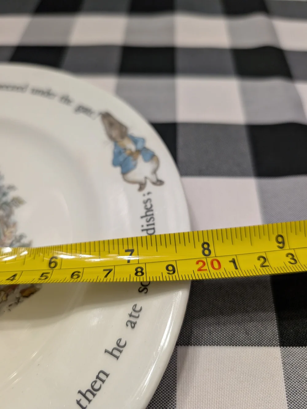 Vtg Wedgwood Peter Rabbit Plate & Bowl Set Beatrix Potter Nurseryware England